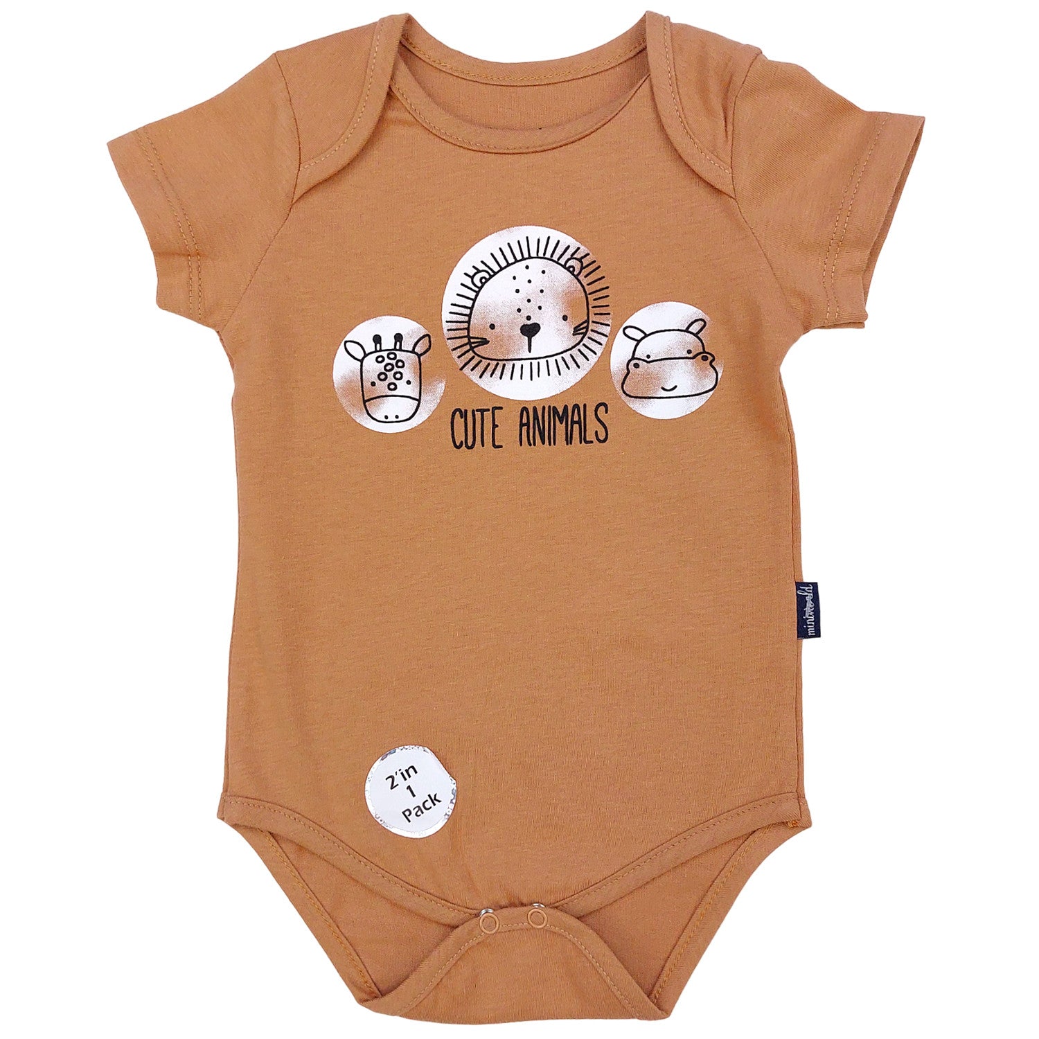 Body Niemowlęce Animals 2 Pak chłopak beż 18253-28524 GKMOC -  - #tag1# - #tag2# - #tag3# - #tag4#