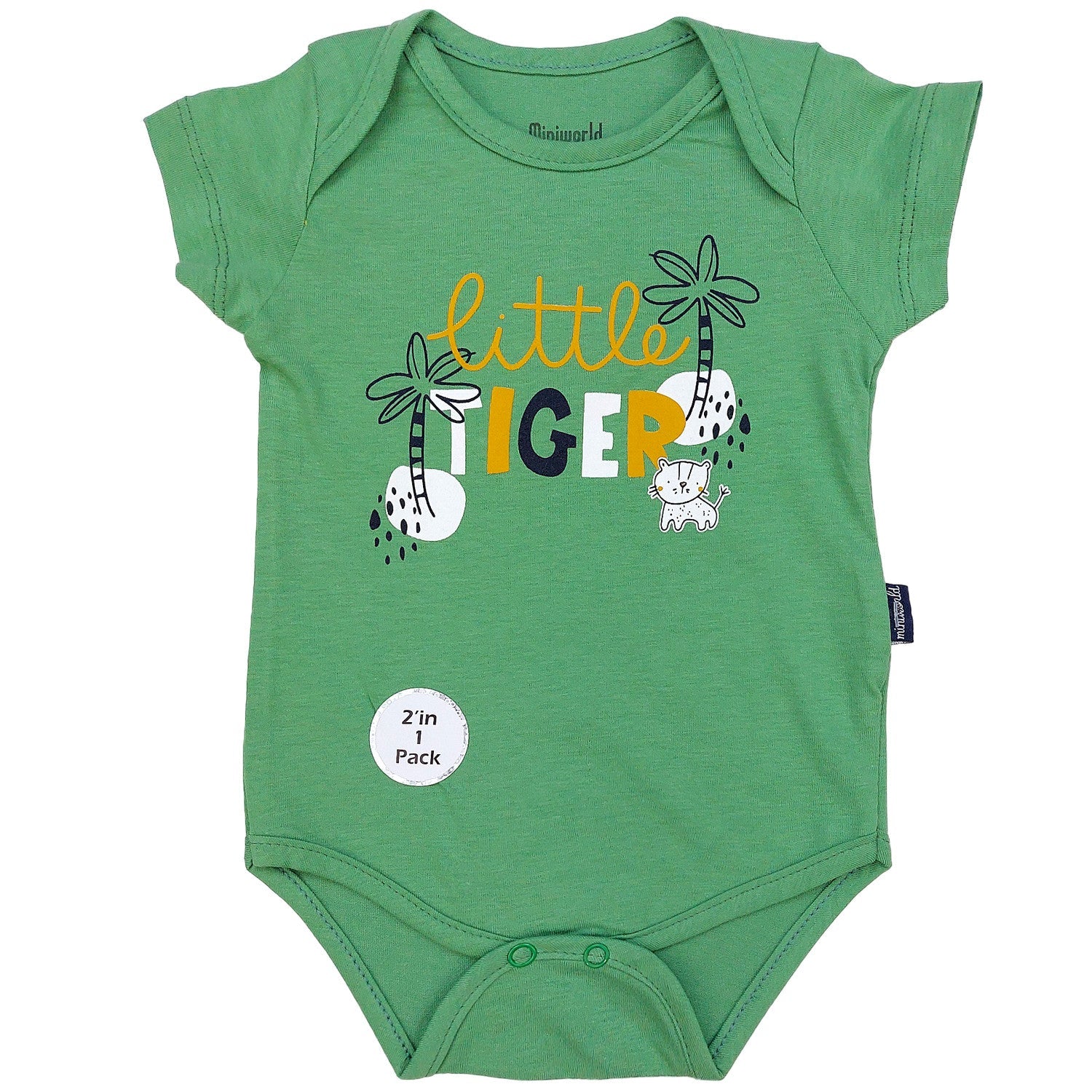 Body Niemowlęce Tiger 2 Pak chłopak zielony 18228-24624 GKMOC -  - #tag1# - #tag2# - #tag3# - #tag4#