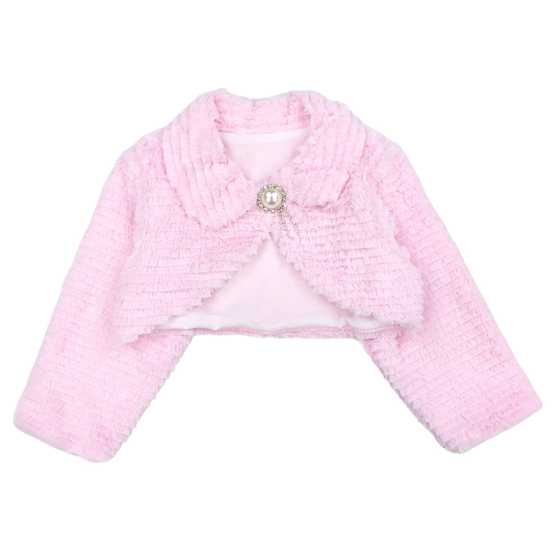 Bolerko Futerko dziewczynka róż 7621-7524 GKMOD -  - #tag1# - #tag2# - #tag3# - #tag4#