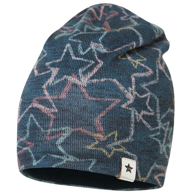 Broel IRIS Czapka przejściowa dziewczęca kolor granat/wielokolor -  - #tag1# - #tag2# - #tag3# - #tag4#