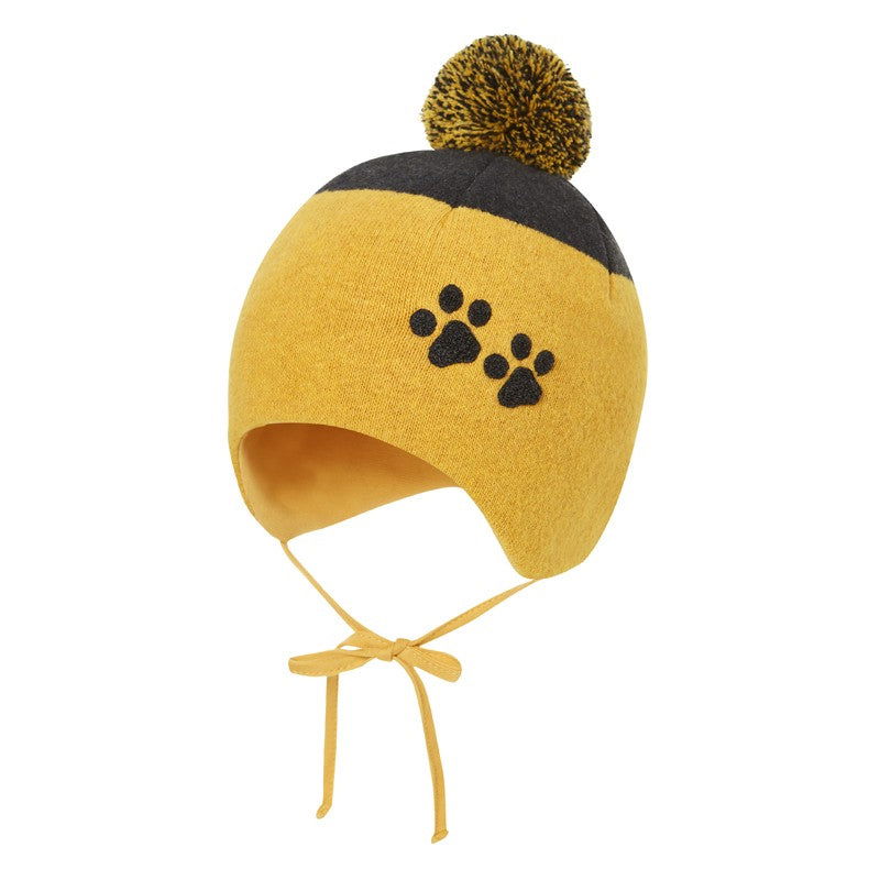 Broel VERNER Czapka zimowa chłopięca kolor antracyt/miodowy -  - #tag1# - #tag2# - #tag3# - #tag4#