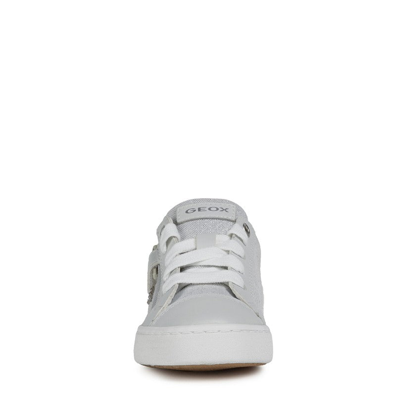 Buty sneakersy dla dziewczyn Geox J02D5B-007BC-C0007 kolor srebrny - - #tag1# - #tag2# - #tag3# - #tag4#