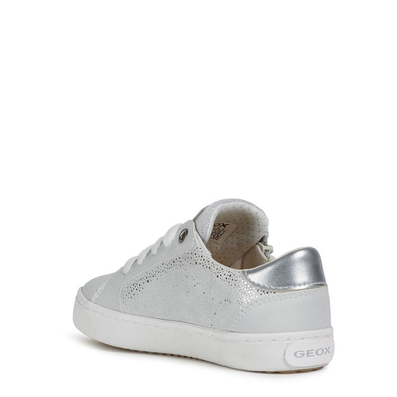 Buty sneakersy dla dziewczyn Geox J02D5B-007BC-C0007 kolor srebrny - - #tag1# - #tag2# - #tag3# - #tag4#
