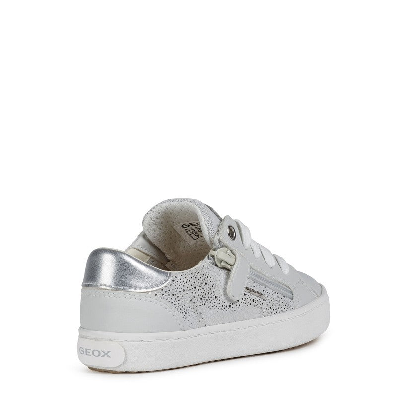 Buty sneakersy dla dziewczyn Geox J02D5B-007BC-C0007 kolor srebrny - - #tag1# - #tag2# - #tag3# - #tag4#