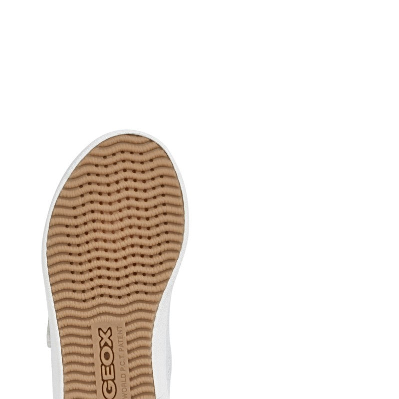Buty sneakersy dla dziewczyn Geox J02D5B-007BC-C0007 kolor srebrny - - #tag1# - #tag2# - #tag3# - #tag4#