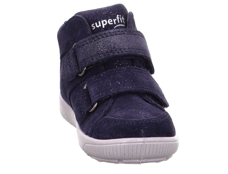 Buty sneakersy wysokie dla dziewczyn Superfit 1-006441-8000 kolor granat - - #tag1# - #tag2# - #tag3# - #tag4#