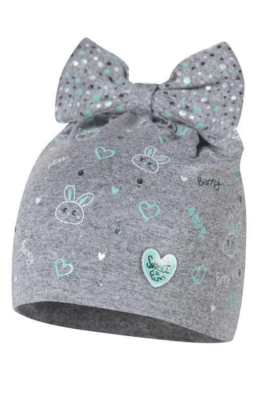 Czapka ALA dla dziewczynek Broel kolor szary/mięta -  - #tag1# - #tag2# - #tag3# - #tag4#