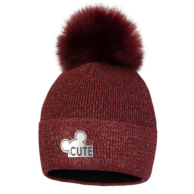 Czapka JANET dla dzieci Broel kolor bordo - - #tag1# - #tag2# - #tag3# - #tag4#