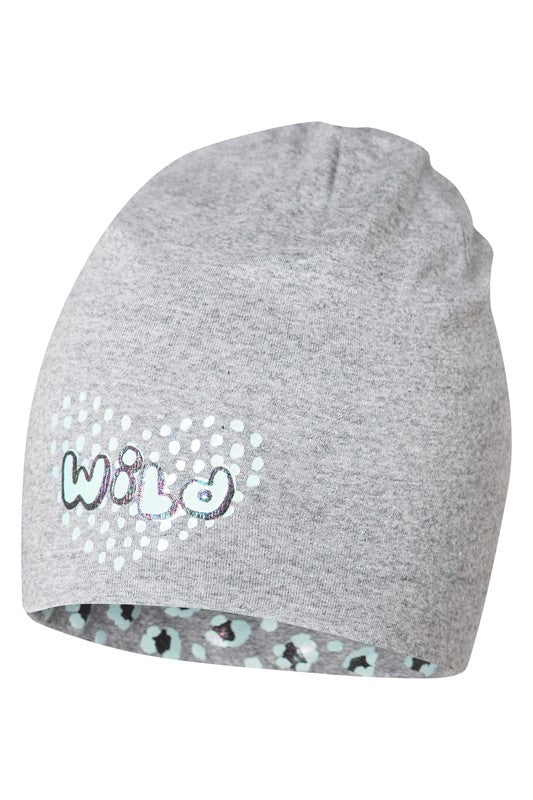 Czapka MARYLA dwustronna dla dziewczyn Broel kolor szary/mięta -  - #tag1# - #tag2# - #tag3# - #tag4#