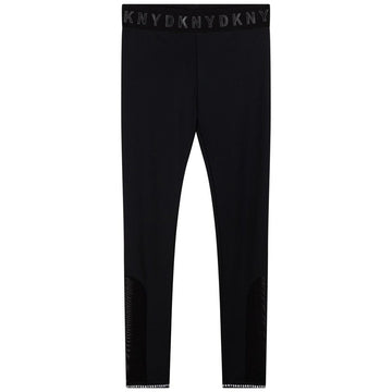 DKNY D34A44-09B Leginsy dziewczęce kolor czarny - - #tag1# - #tag2# - #tag3# - #tag4#