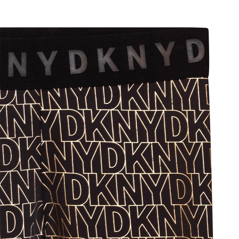 DKNY D34A45-M15 Leginsy z nadrukiem dziewczęce kolor czarny - - #tag1# - #tag2# - #tag3# - #tag4#