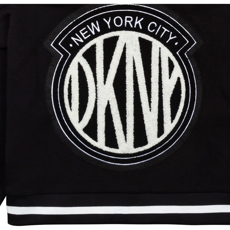 DKNY D35R79-09B Bluza rozsuwana dla dziewczynki kolor czarny - - #tag1# - #tag2# - #tag3# - #tag4#