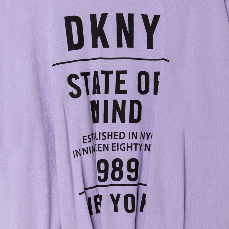 DKNY D35R83-925 Bluza z kapturem dziewczęca kolor fioletowy - - #tag1# - #tag2# - #tag3# - #tag4#