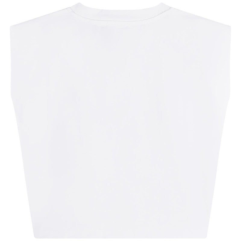 DKNY D35R94-10B Koszulka z wiązaniem dziewczęca kolor biały -  - #tag1# - #tag2# - #tag3# - #tag4#