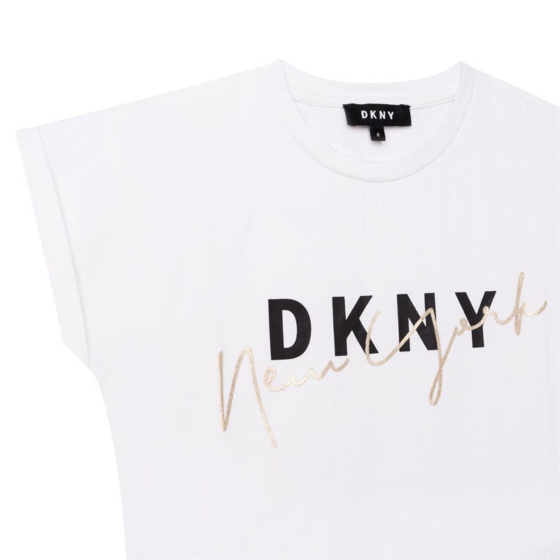 DKNY D35S02-10B Koszulka dla dziewczynki kolor biały -  - #tag1# - #tag2# - #tag3# - #tag4#