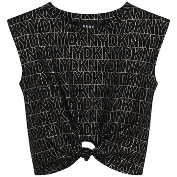 DKNY D35S11-M15 Koszulka z nadrukiem dziewczęca kolor czarny -  - #tag1# - #tag2# - #tag3# - #tag4#