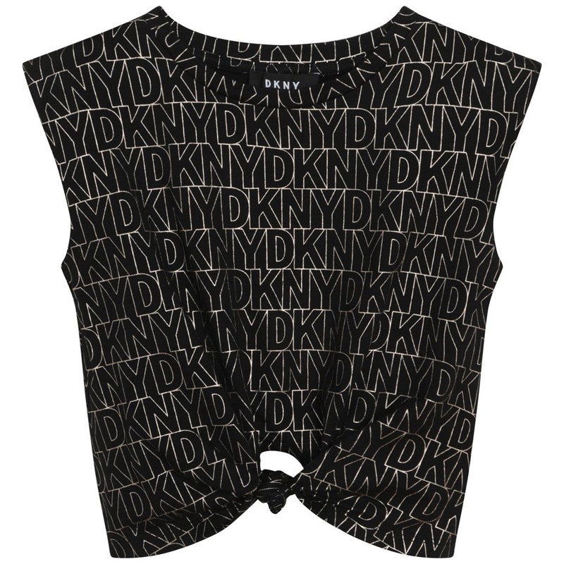 DKNY D35S11-M15 Koszulka z nadrukiem dziewczęca kolor czarny - - #tag1# - #tag2# - #tag3# - #tag4#