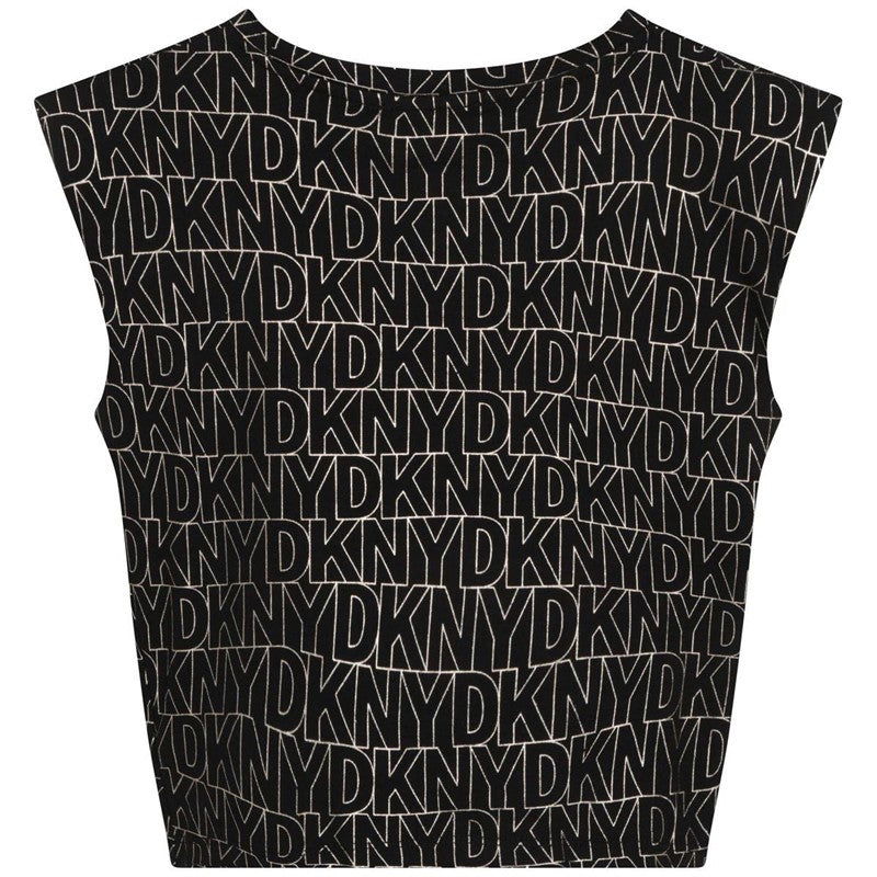 DKNY D35S11-M15 Koszulka z nadrukiem dziewczęca kolor czarny - - #tag1# - #tag2# - #tag3# - #tag4#
