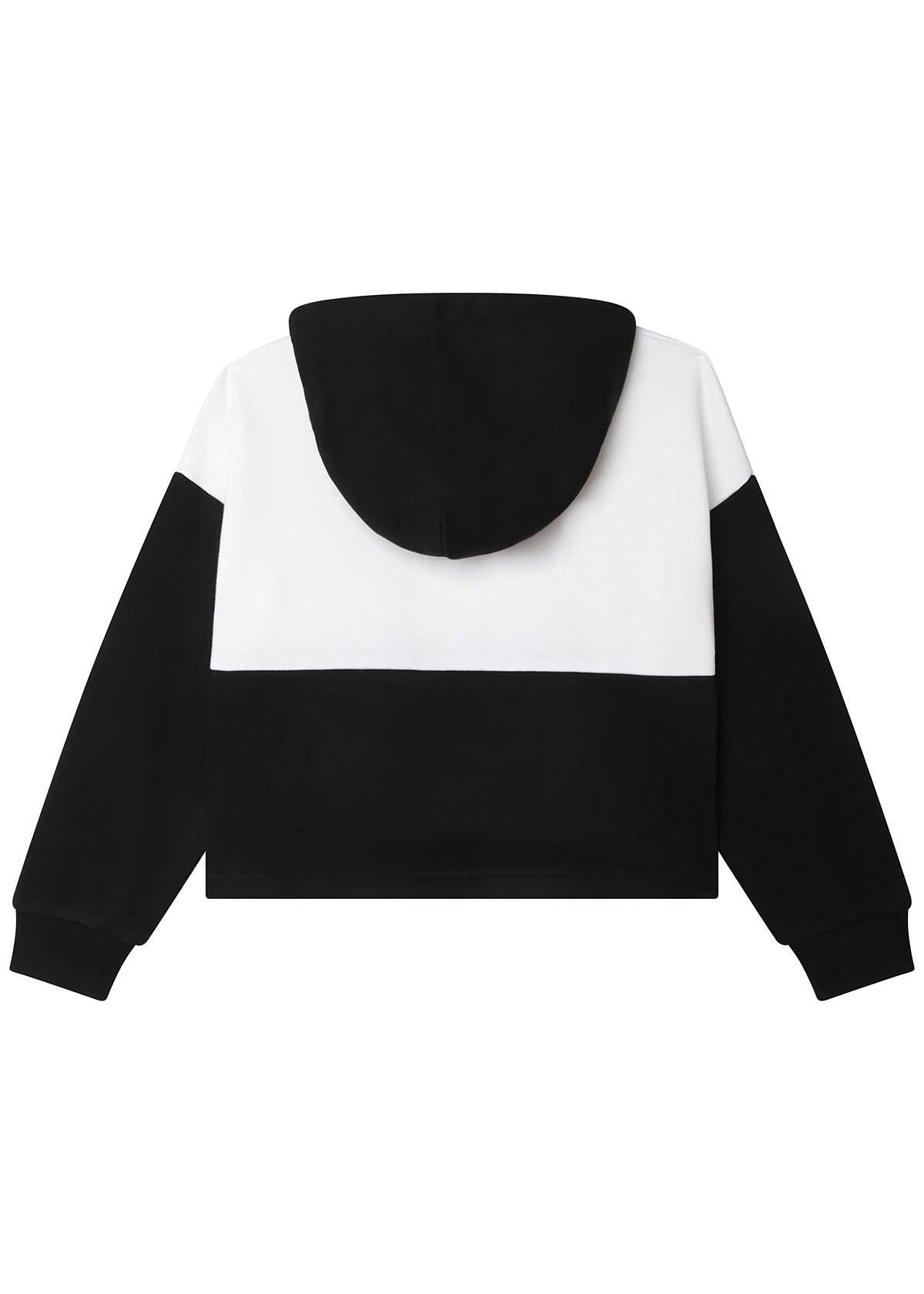 DKNY D35S95-09B Bluza z kapturem dziewczynka kolor czarny - - #tag1# - #tag2# - #tag3# - #tag4#