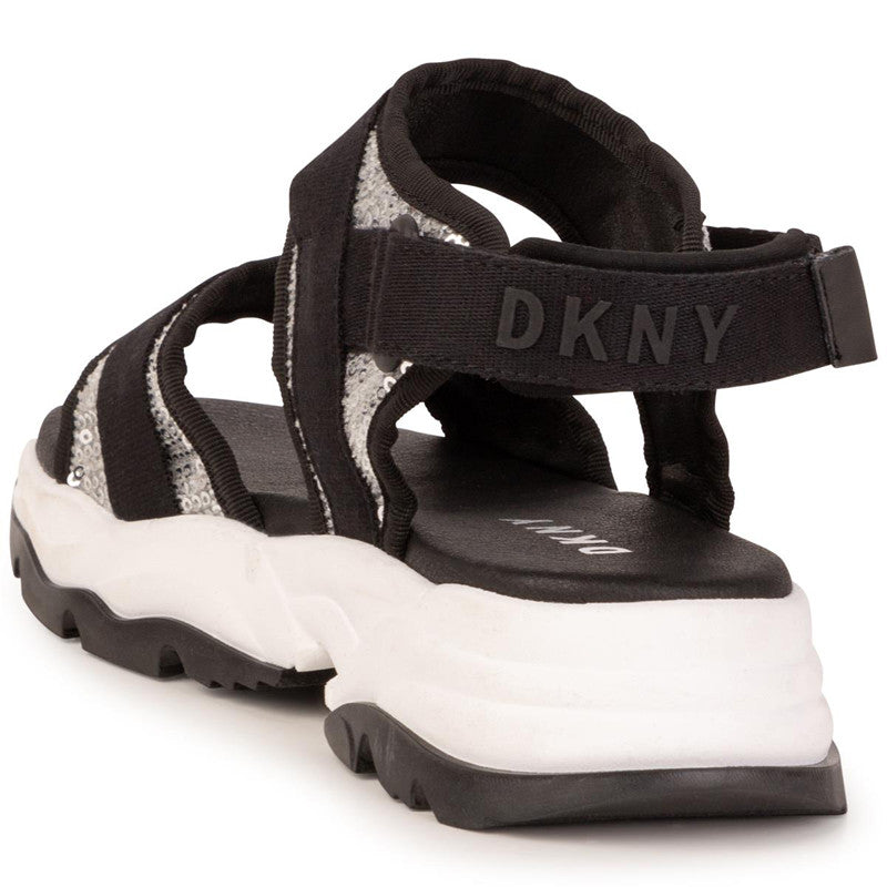 DKNY D39068-016 Sandały dla dziewczynek kolor czarny - - #tag1# - #tag2# - #tag3# - #tag4#