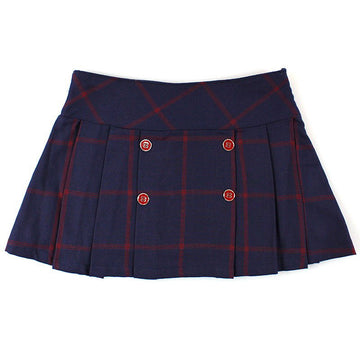 Dr.Kid DK463/O17 spódnica krata  na podszewce kolor granat -  - #tag1# - #tag2# - #tag3# - #tag4#