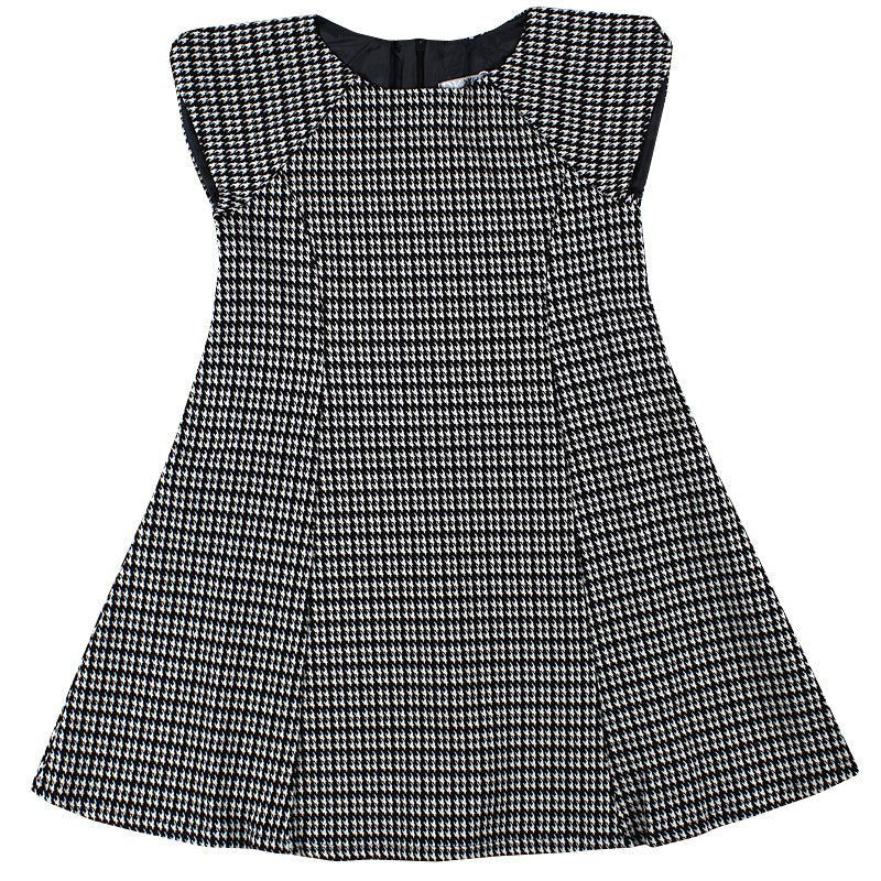 Dr.Kid DK478/O17 sukienka  pepitko kolor czarny -  - #tag1# - #tag2# - #tag3# - #tag4#