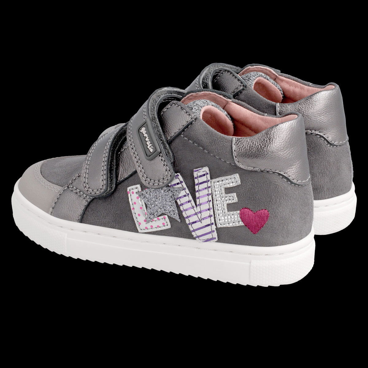 Garvalin Sneakersy dziewczęce 211350-A szare - - #tag1# - #tag2# - #tag3# - #tag4#