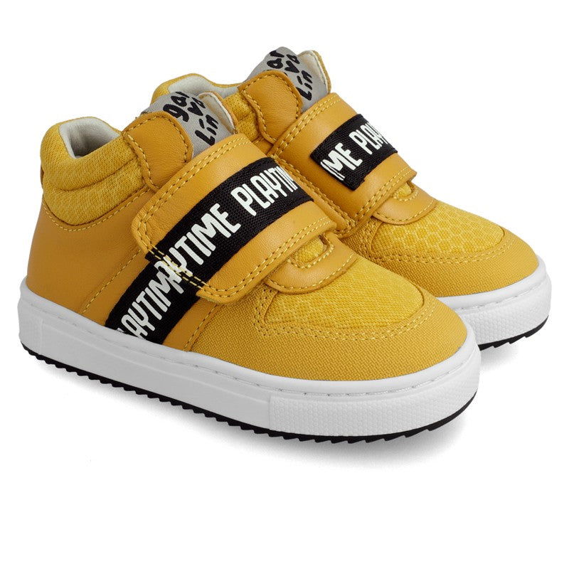 Garvalin Sneakersy przejściowe dla chłopca 211638-C żółty - - #tag1# - #tag2# - #tag3# - #tag4#