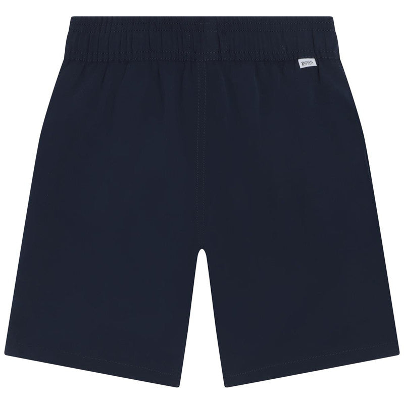 HUGO BOSS J24768-849 Bermudy kąpielowe chłopięce kolor granatowy - - #tag1# - #tag2# - #tag3# - #tag4#