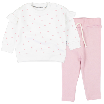 Heart set for girls white Murat Baby 9164-22125-3