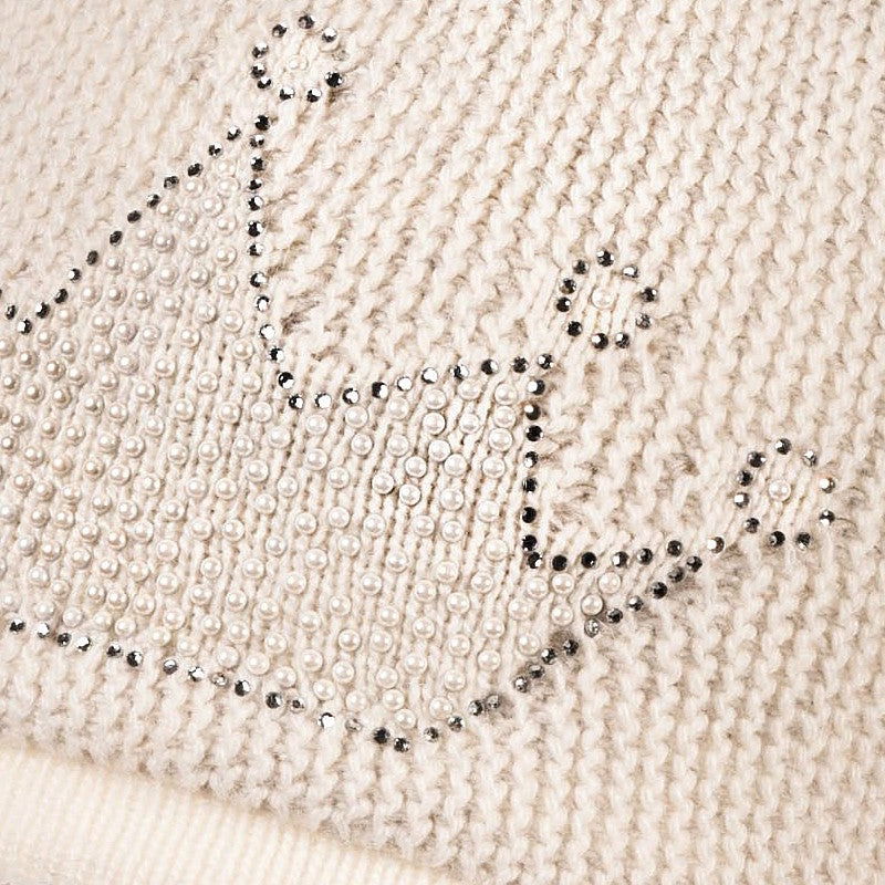 Jamiks AKULINA czapka dziewczęca kolor ekri/popiel JZB007-1 -  - #tag1# - #tag2# - #tag3# - #tag4#