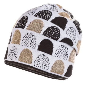 Jamiks JW17028-1 CHARLOTTE czapka kolor biały/czarny -  - #tag1# - #tag2# - #tag3# - #tag4#