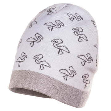 Jamiks JW17034-3 PELIKAN czapka kolor biały/popiel -  - #tag1# - #tag2# - #tag3# - #tag4#