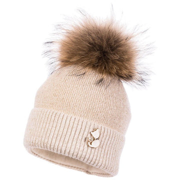 Jamiks MILKY czapka dziewczęca kolor ekri JZB179-1 -  - #tag1# - #tag2# - #tag3# - #tag4#