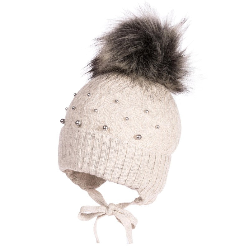 Jamiks SALLY II czapka dziewczęca kolor popiel JZB250-2 -  - #tag1# - #tag2# - #tag3# - #tag4#