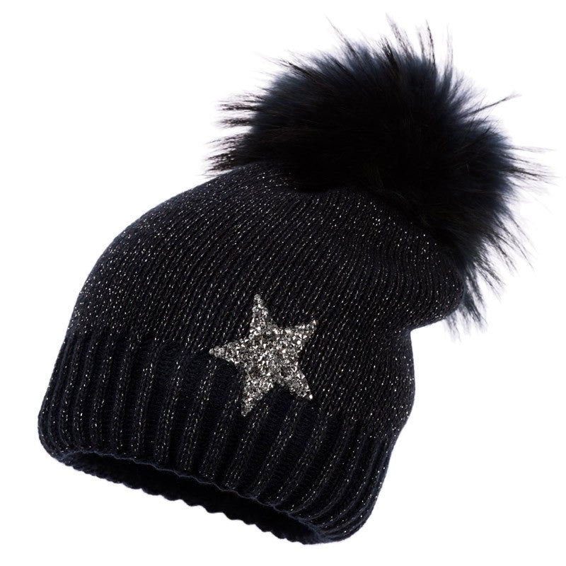 Jamiks SHADOW czapka dziewczęca kolor granat JZB269-1 -  - #tag1# - #tag2# - #tag3# - #tag4#