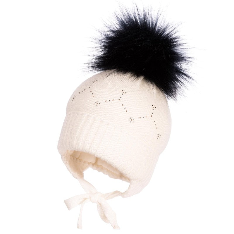 Jamiks VAIANA II czapka dziewczęca kolor ekri JZB214-1 -  - #tag1# - #tag2# - #tag3# - #tag4#