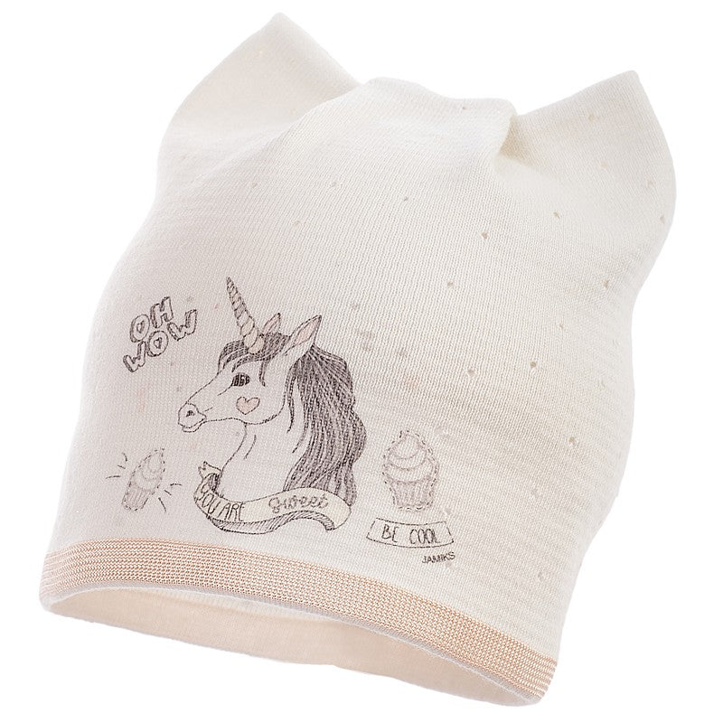 Jamiks czapka dla dziewczynki przejściowa ekri STEJSI JWB128-2 -  - #tag1# - #tag2# - #tag3# - #tag4#