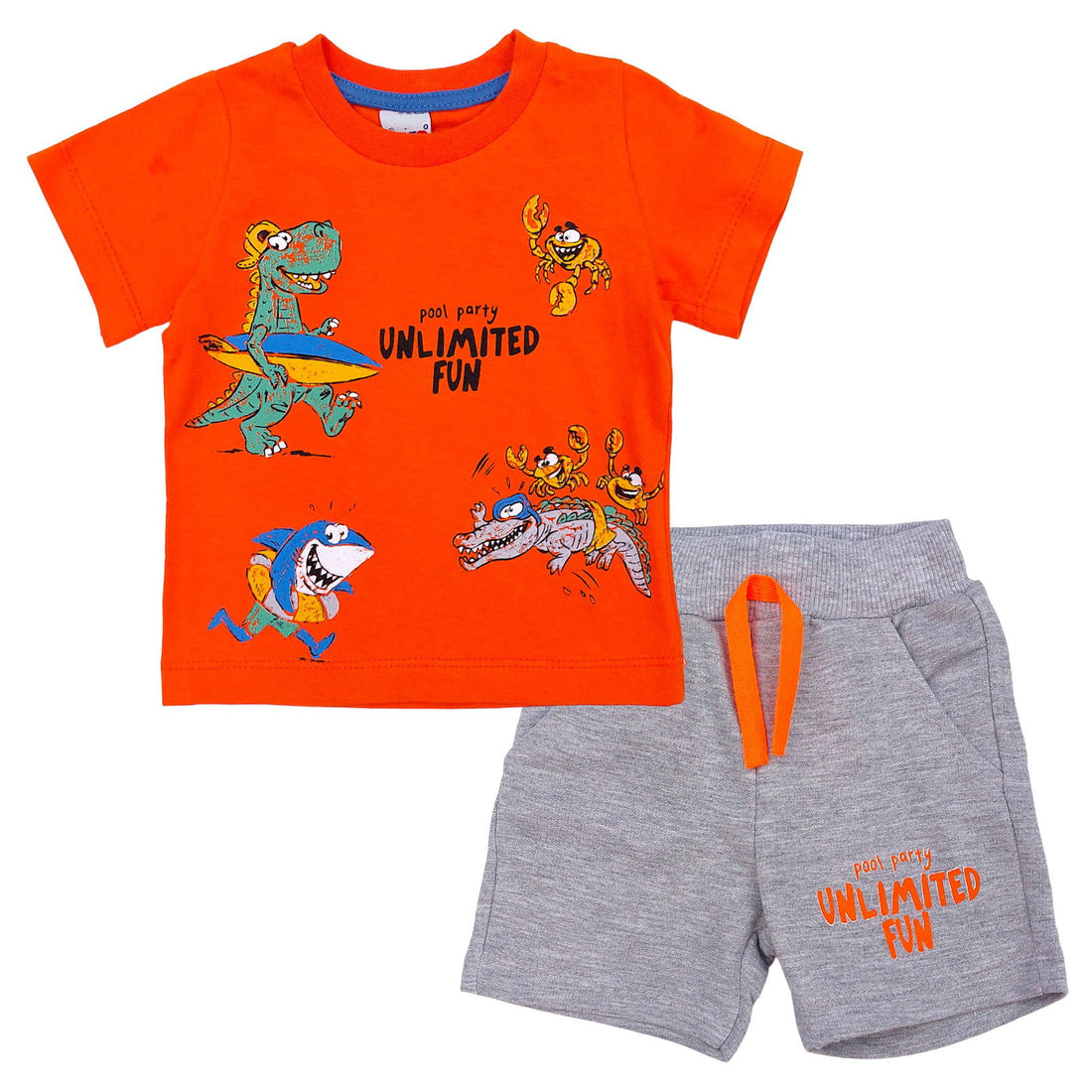 Komplet Dinozaur chłopak pomarańcz 158-28524 GKMOC -  - #tag1# - #tag2# - #tag3# - #tag4#
