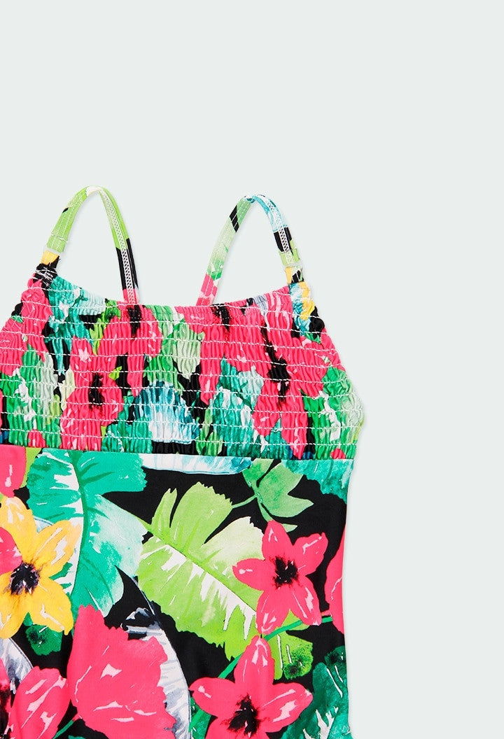 Kostium kąpielowy dla dziewczynki Boboli 824307-9727 kolor róż/zieleń -  - #tag1# - #tag2# - #tag3# - #tag4#