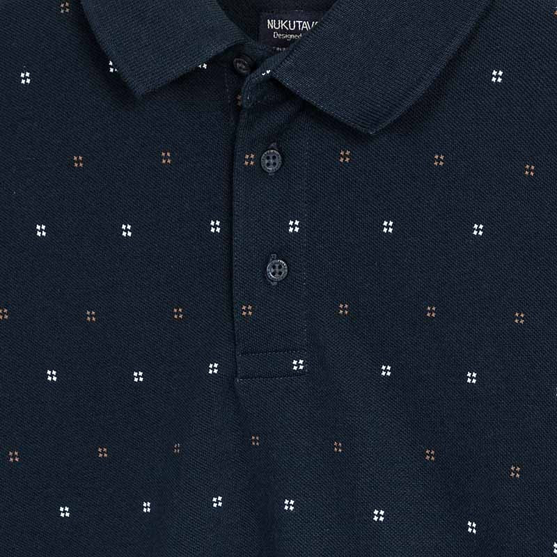 Koszulka polo z nadrukiem dla chłopców Mayoral 7122-87 Granatowa - - #tag1# - #tag2# - #tag3# - #tag4#
