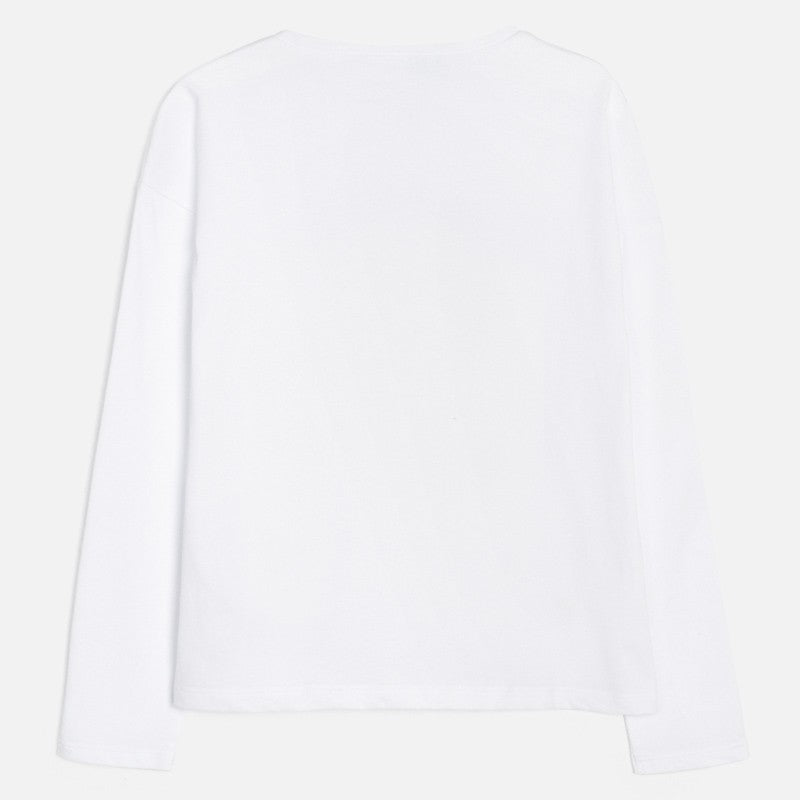 Koszulka z długim rękawem dziewczęca Mayoral 6026-64 Biały -  - #tag1# - #tag2# - #tag3# - #tag4#