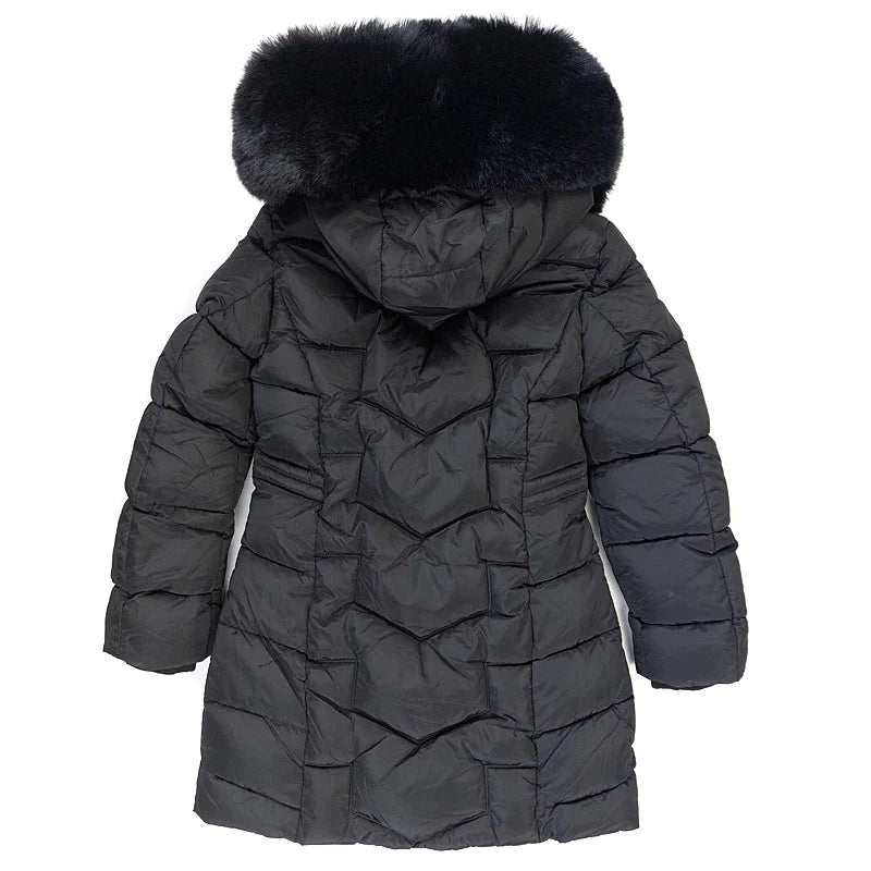 Kurtka Zimowa dziewczynka czarny KF560-71023 GKMOD - - #tag1# - #tag2# - #tag3# - #tag4#