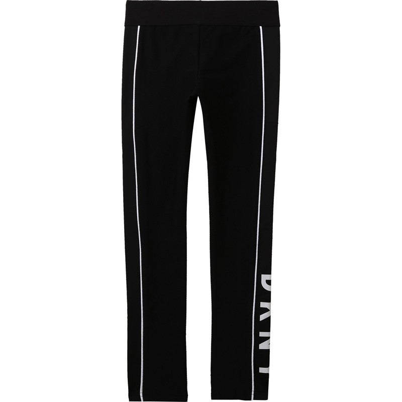 Leginsy dla dziewczynek DKNY D34A11-09B kolor czarny - - #tag1# - #tag2# - #tag3# - #tag4#
