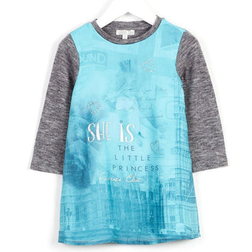 Losan sukienka 626-7711AD  kolor turkus popiel -  - #tag1# - #tag2# - #tag3# - #tag4#