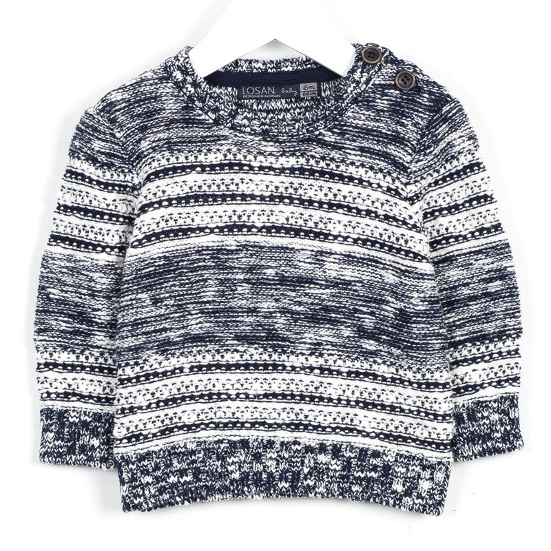 Losan sweter 627-5003AC  kolor czarny/krem -  - #tag1# - #tag2# - #tag3# - #tag4#