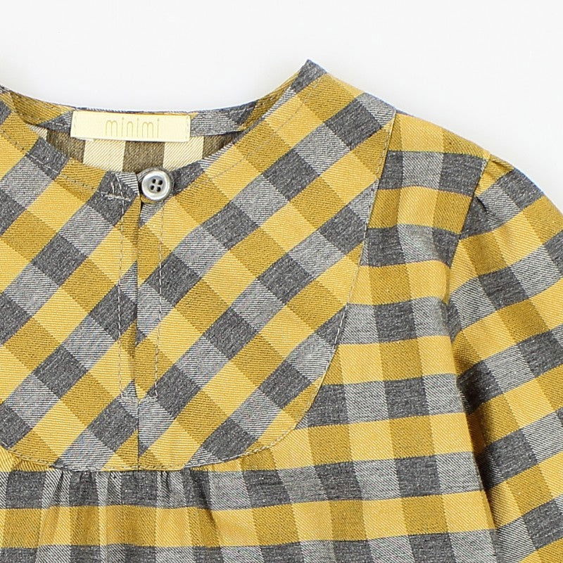 MINIMI bluzka elegancka w kratkę dla dziewczynek 84/19 -  - #tag1# - #tag2# - #tag3# - #tag4#