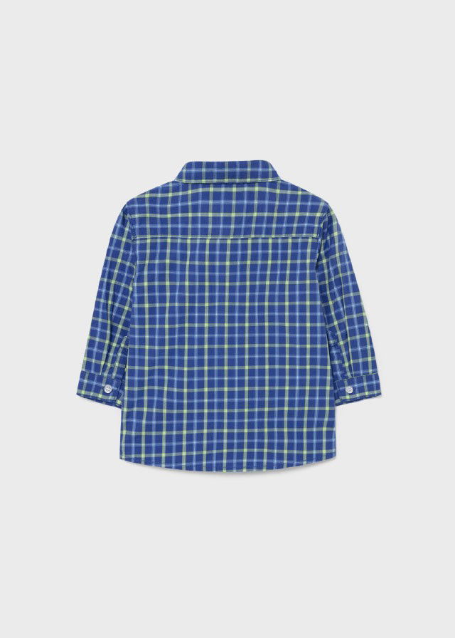 Mayoral 11-02145-057 Koszula w kratkę dla chłopca 2145-57 niebieski -  - #tag1# - #tag2# - #tag3# - #tag4#