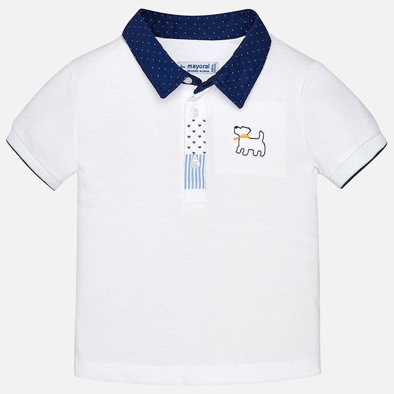 Mayoral 1128-78 Polo koszulka dla chłopaka kolor biały - - #tag1# - #tag2# - #tag3# - #tag4#