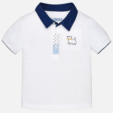 Mayoral 1128-78 Polo koszulka dla chłopaka kolor biały - - #tag1# - #tag2# - #tag3# - #tag4#